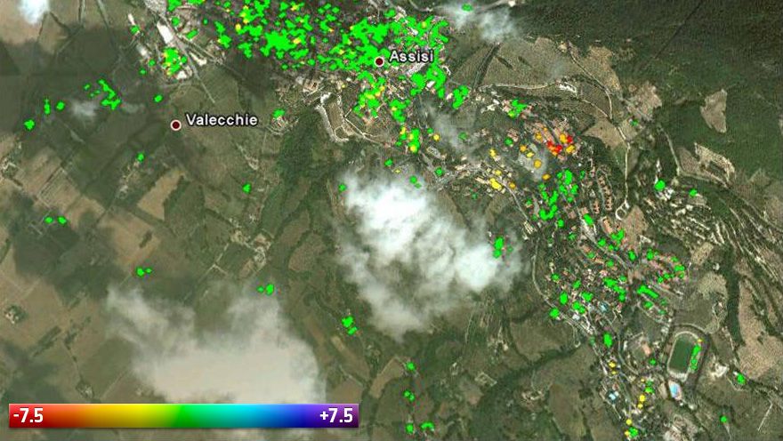 Harti de deformare/tasare/ridicare teren/profile de deformare